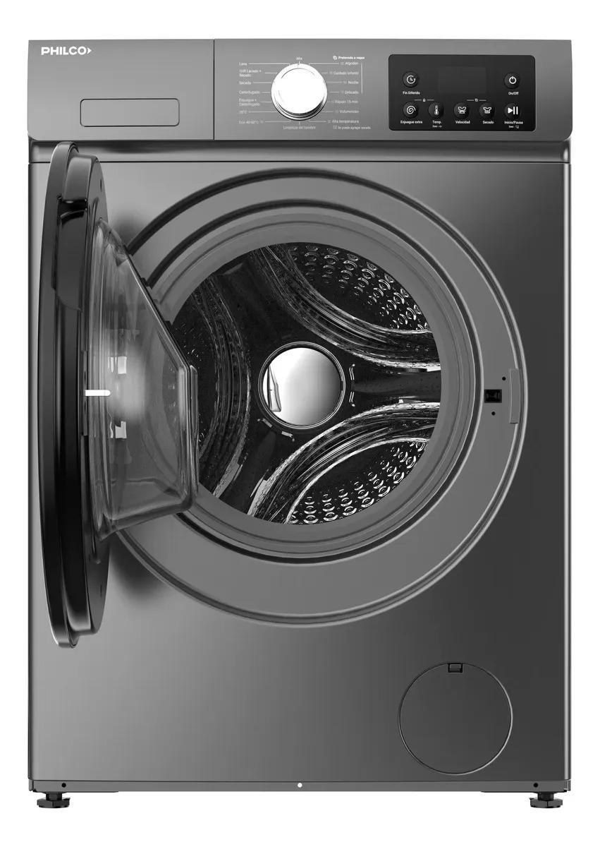 Lavasecarropas Philco 11/6 Kg Carga Frontal Inverter Gris