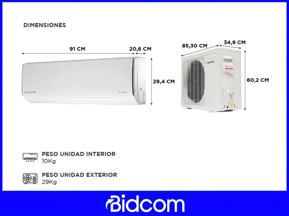 Aire Acondicionado Split Electra Frío Calor 4558 Frigorías Inverter