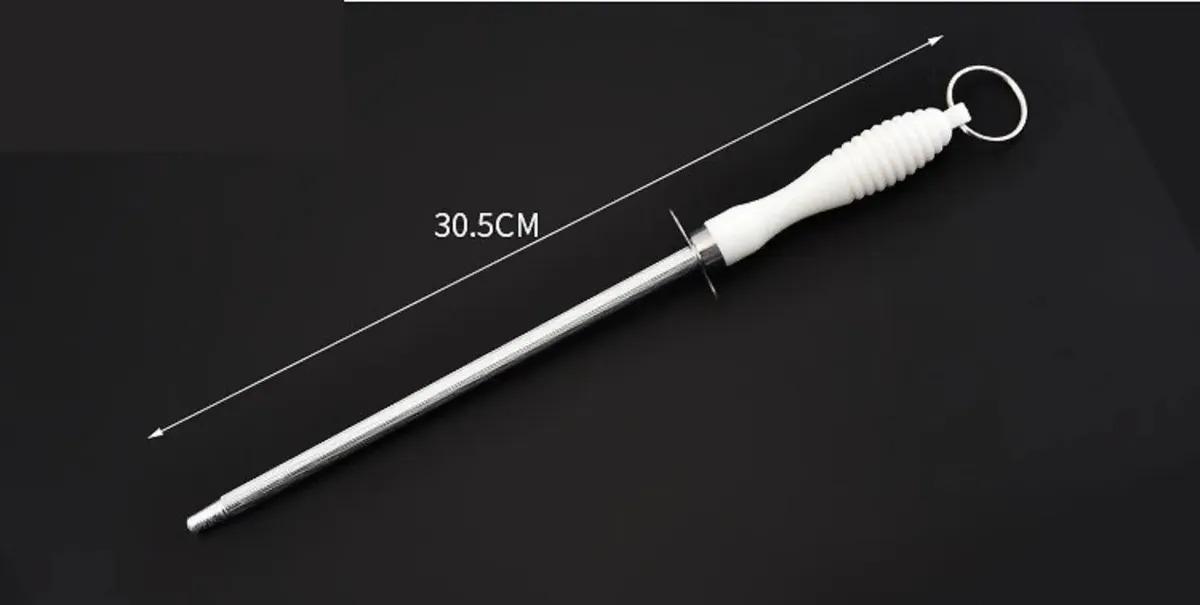 Cuchillo Tramontina Asado Carnicero 8 Pulgadas Con Chaira Blanco