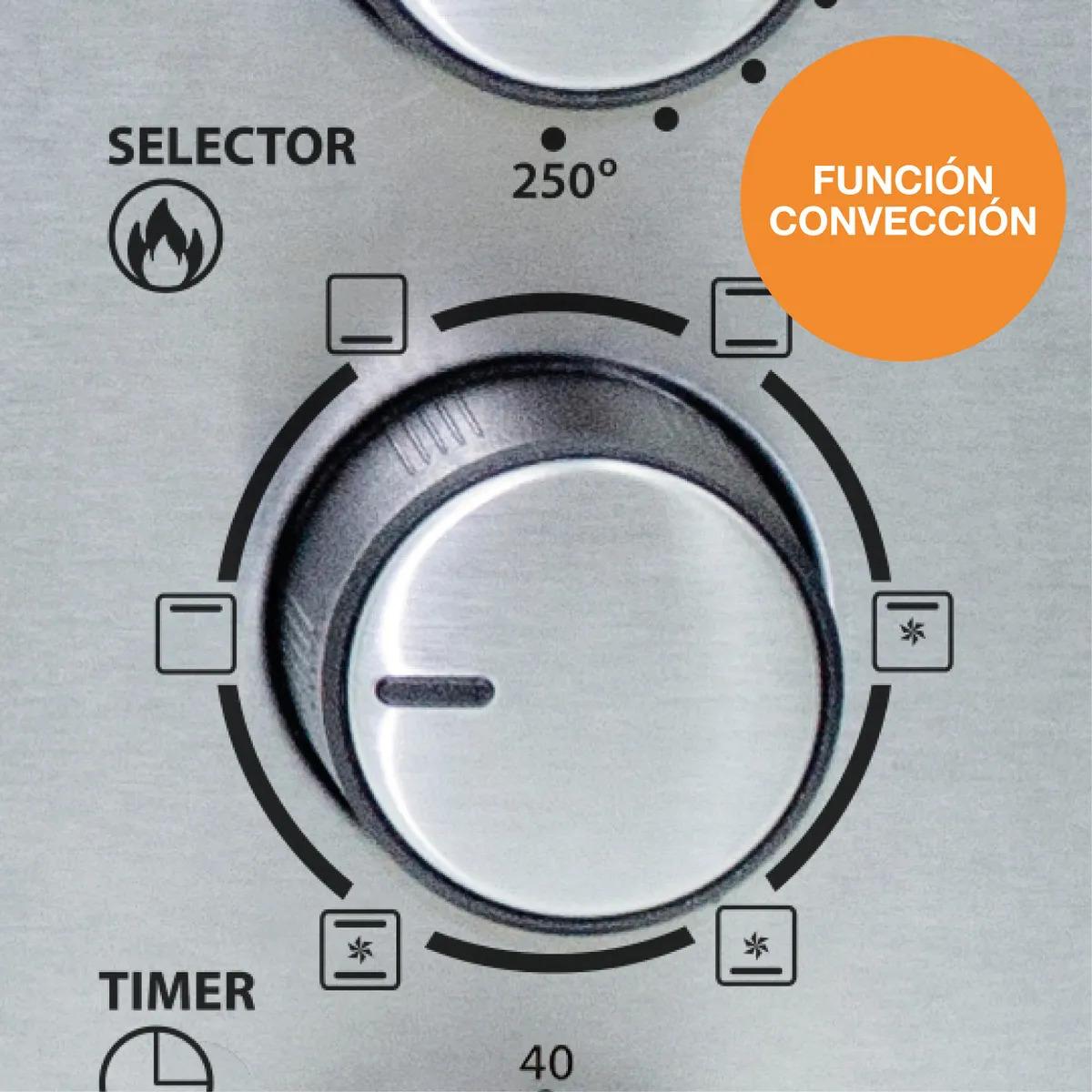 Horno Eléctrico Convector Peabody Pe-he55s 54 L 2200 W Silver