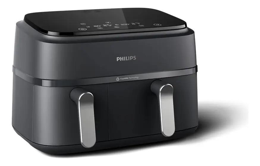 Freidora De Aire Philips Canasta Doble 9 Litros Phna35100 Negro