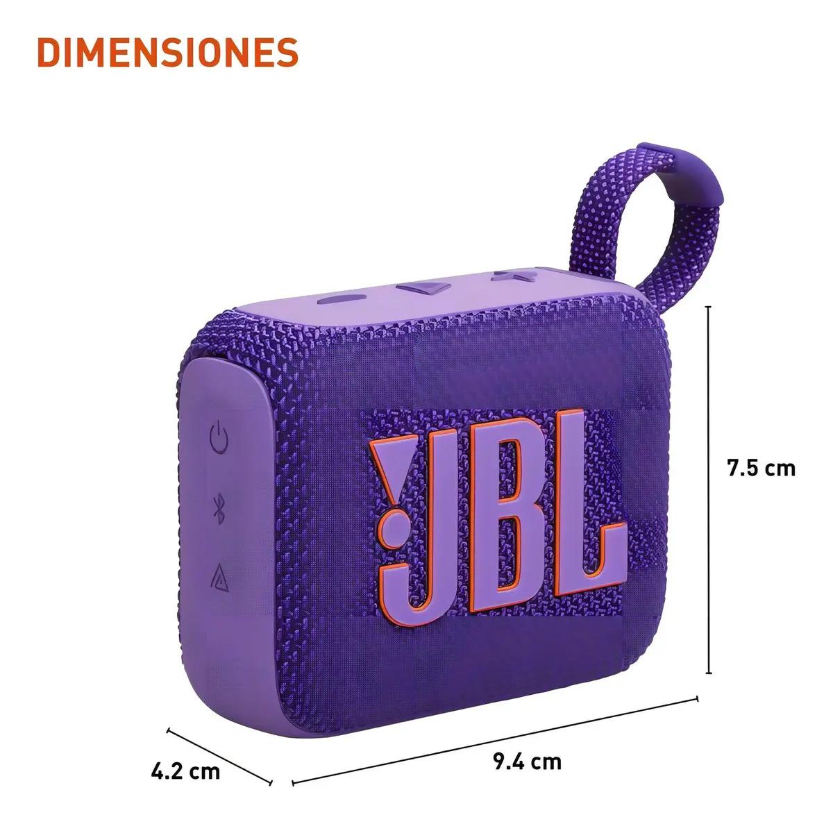 Parlante Jbl Go Jbl Go 4 Go4 Portátil Con Bluetooth Waterpro Color Violeta Oscuro