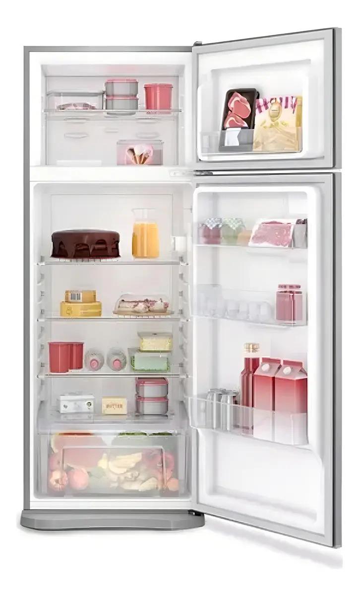 Heladera Con Freezer Gafa Litros Plata