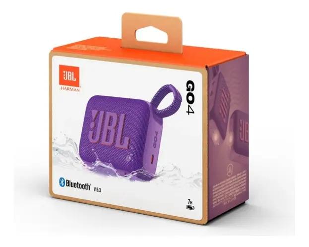 Parlante Jbl Go Jbl Go 4 Go4 Portátil Con Bluetooth Waterpro Color Violeta Oscuro