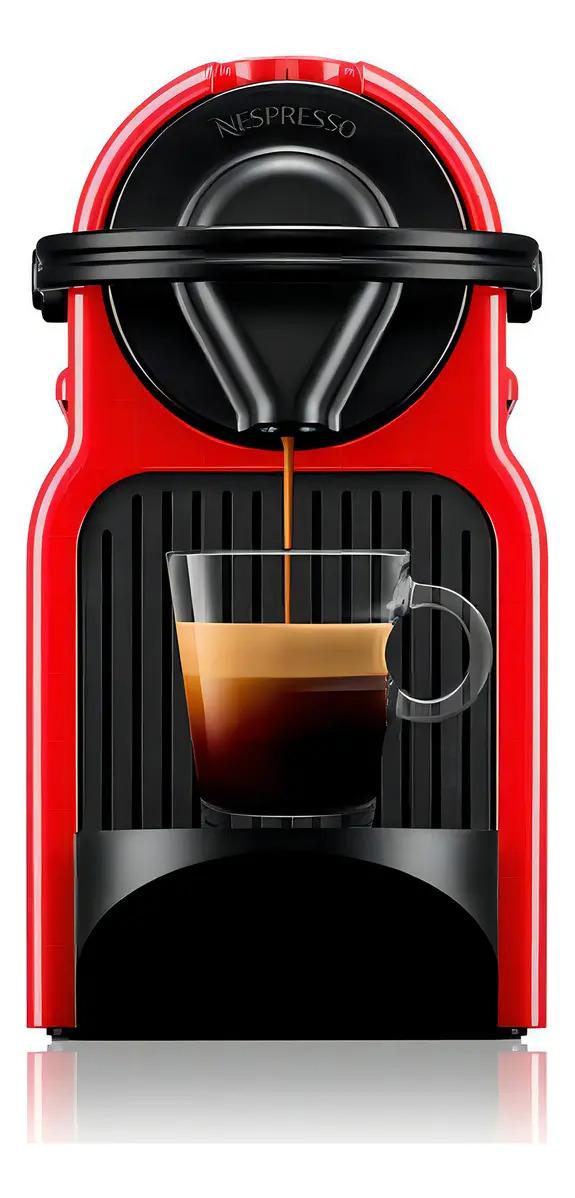 Cafetera Nespresso Inissia Rojo + Espumadora Nespresso