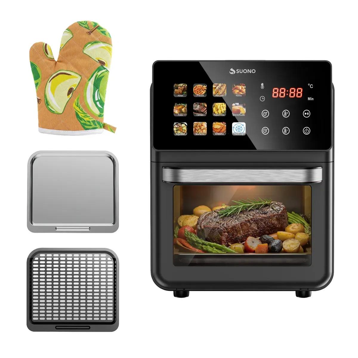 Freidora De Aire Suono Airfryer Neo Oven Descongela Fríe Asar Recalenta 12 L Comida Saludable Pantalla Xl Color Negro