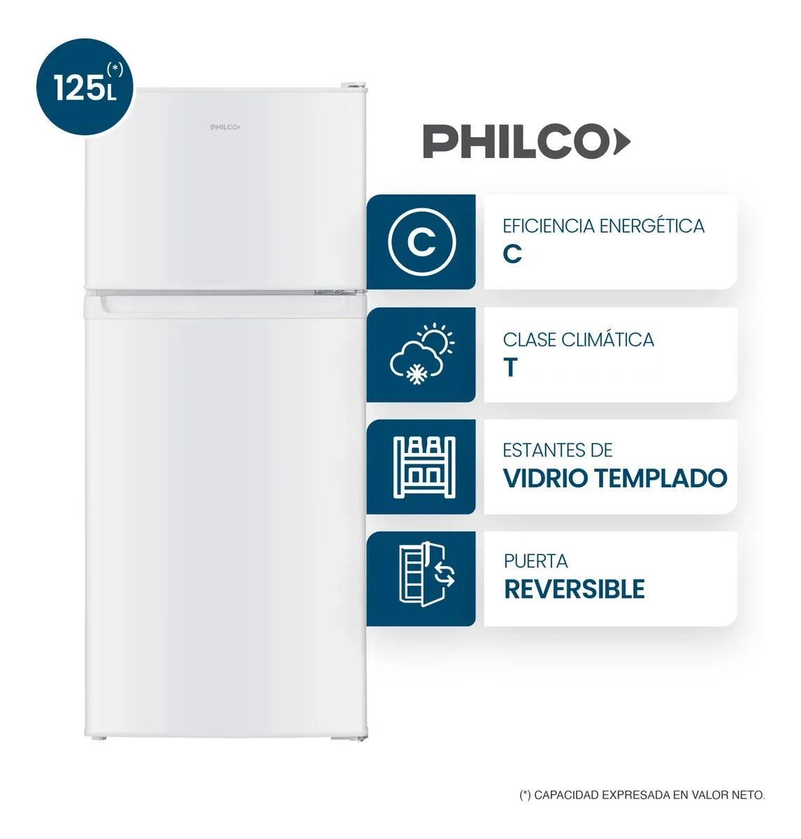 Heladera con Freezer Philco NPHCT128B 125L Blanco