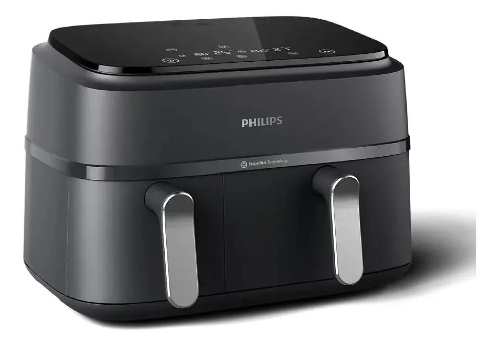 Freidora De Aire Philips Canasta Doble 9 Litros Phna35100 Negro