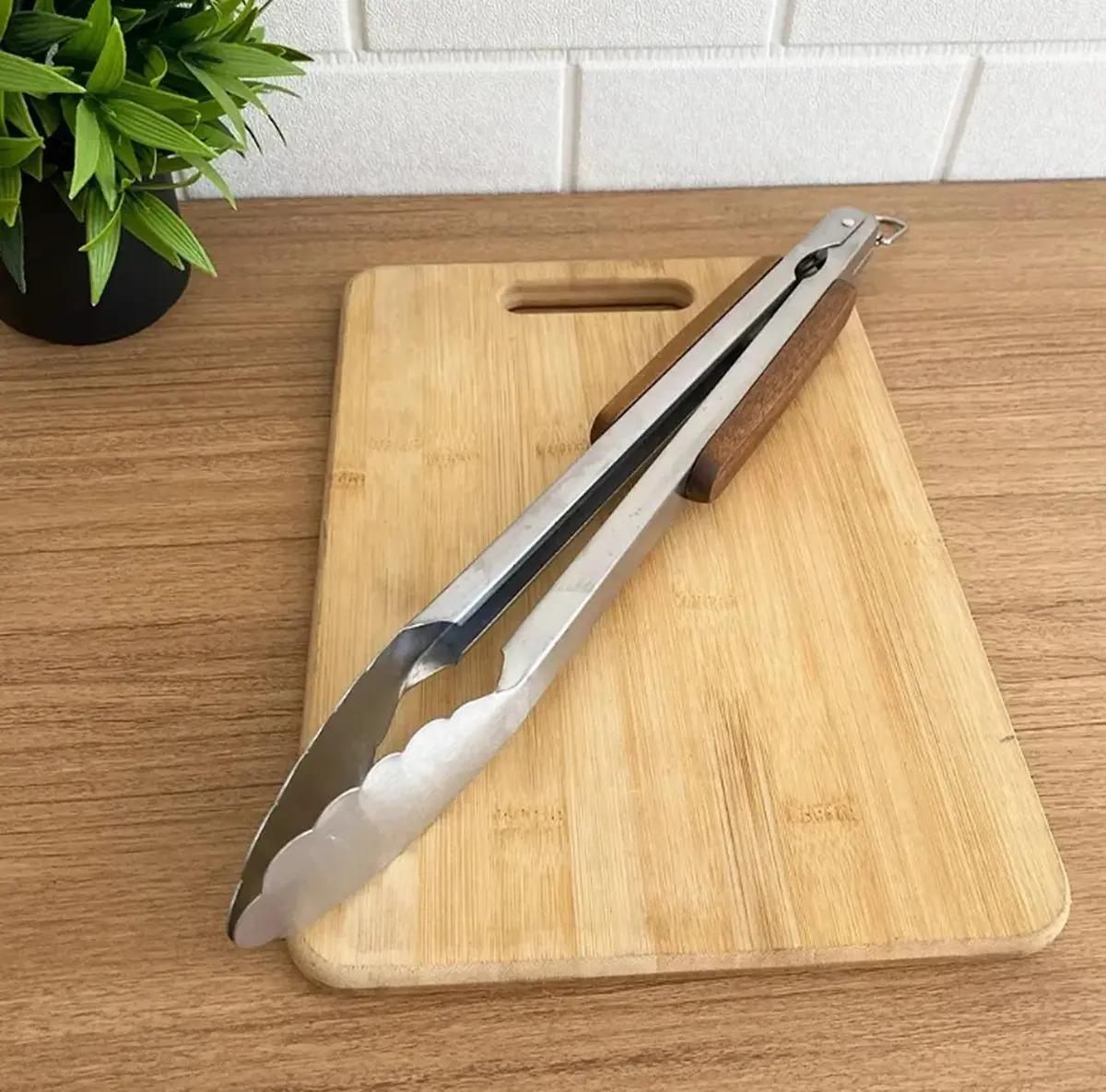 Set Asador Parrillero 3 Piezas Acero Inoxidable Jovifel