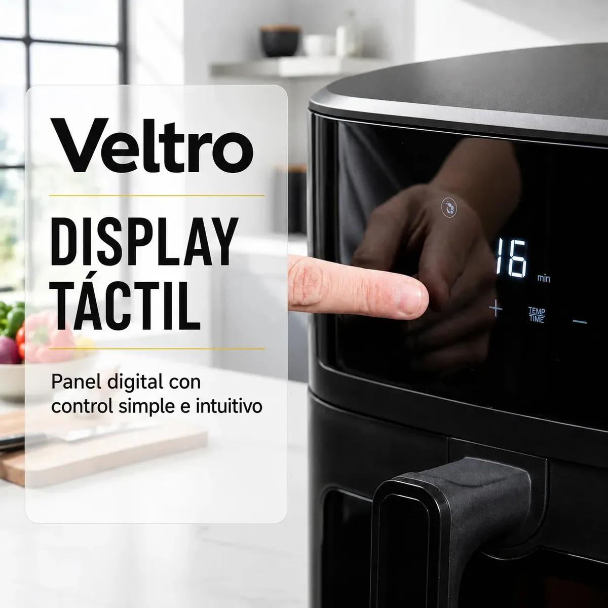 Freidora De Aire Digital Veltro Roma Potere 8L 1700W