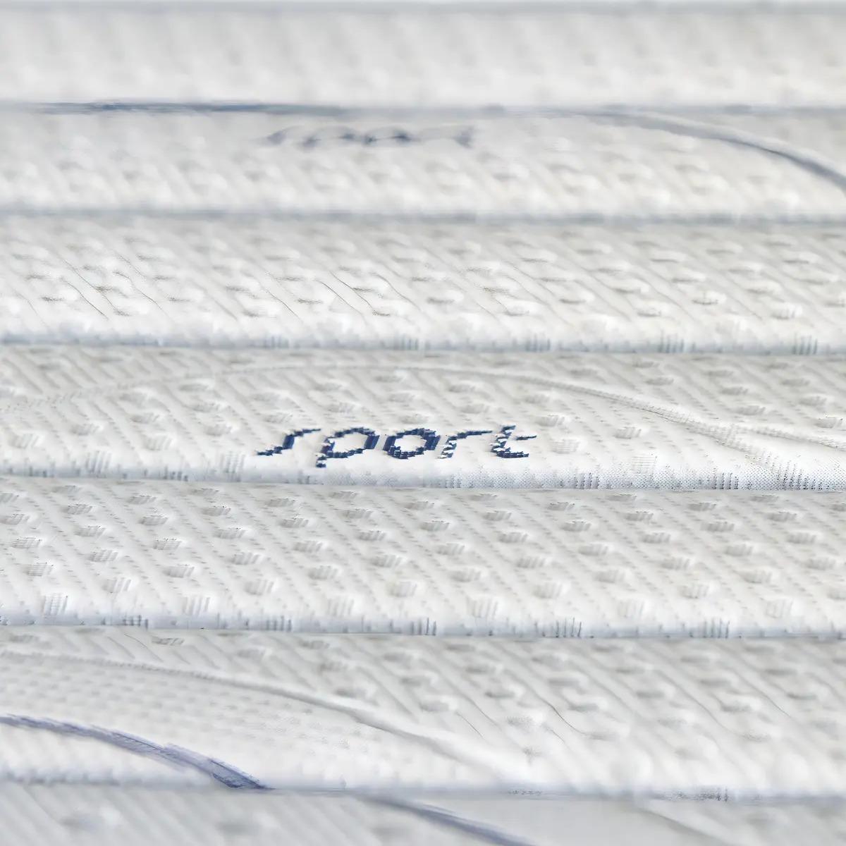 Colchón Suavestar Sport 1 Plaza 80x190 Alta Densidad Clasi Color Blanco/Celeste
