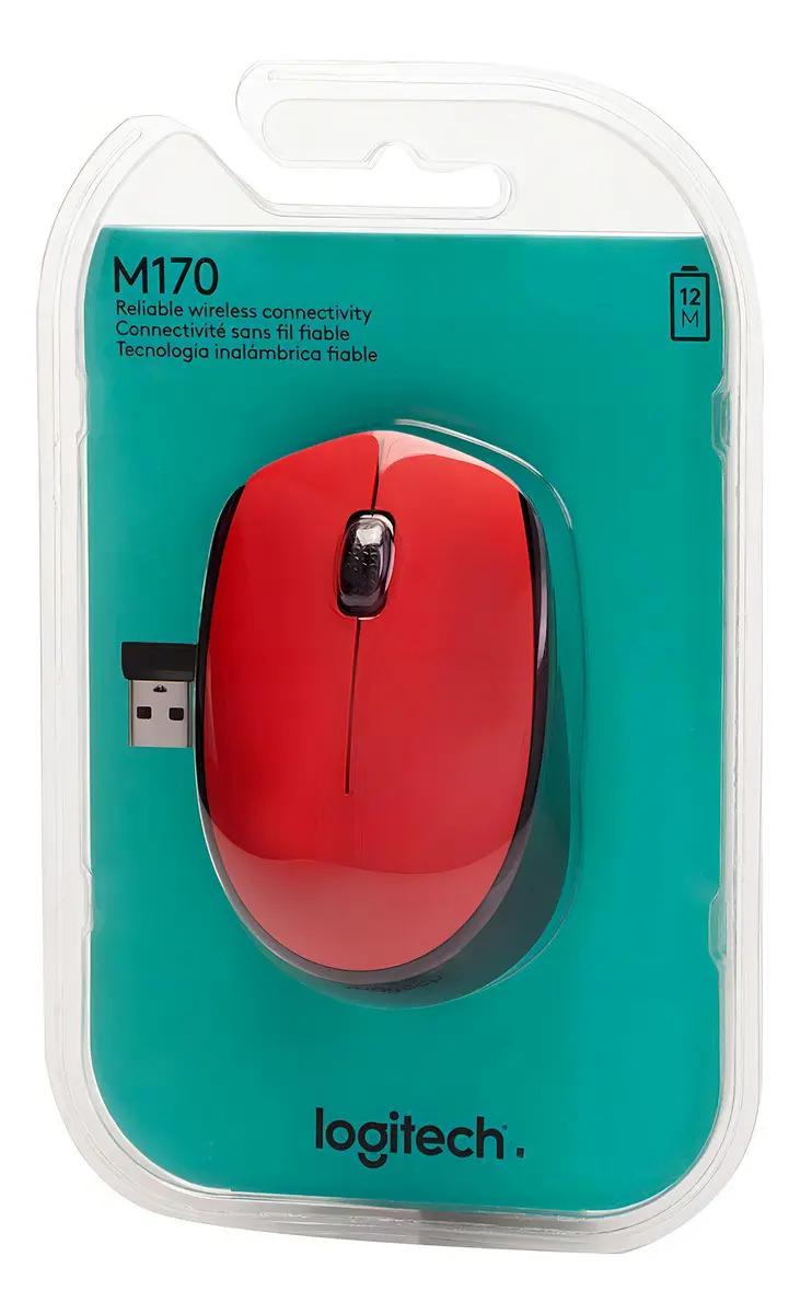 Logitech M170 Rojo Negro
