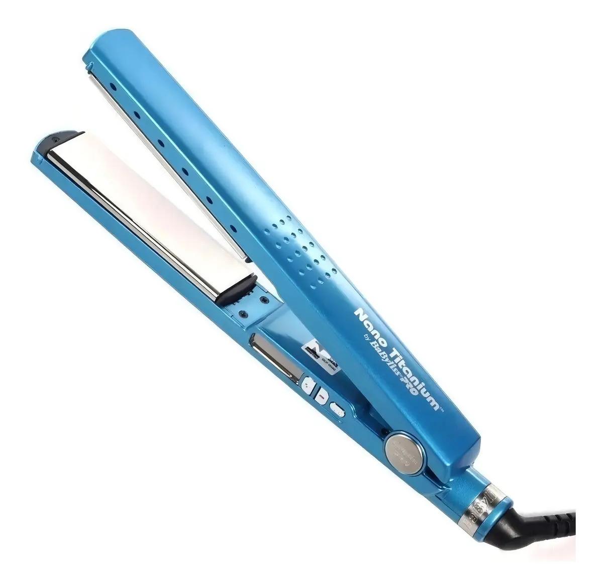 Planchita de pelo BaBylissPRO Nano Titanium Iónica Digital BABNT2091T azul