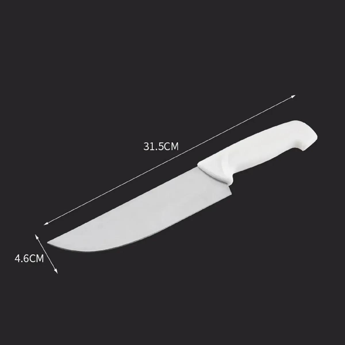 Cuchillo Tramontina Asado Carnicero 8 Pulgadas Con Chaira Blanco
