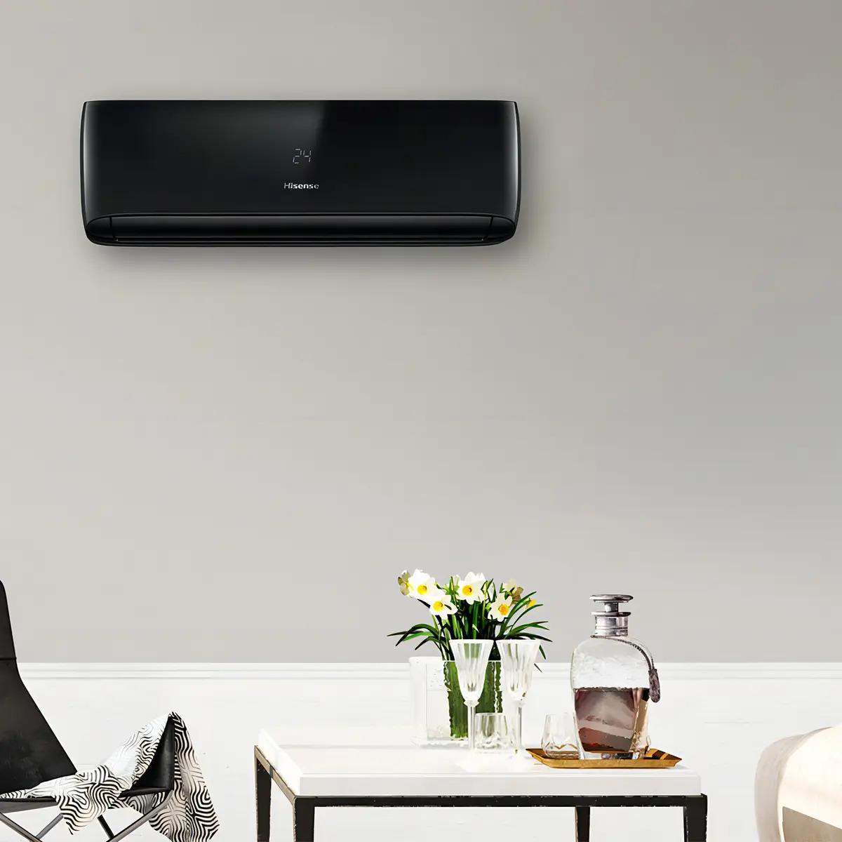 Aire Acondicionado Split Inverter Frío Calor Hisense 2838 Frigorías Negro