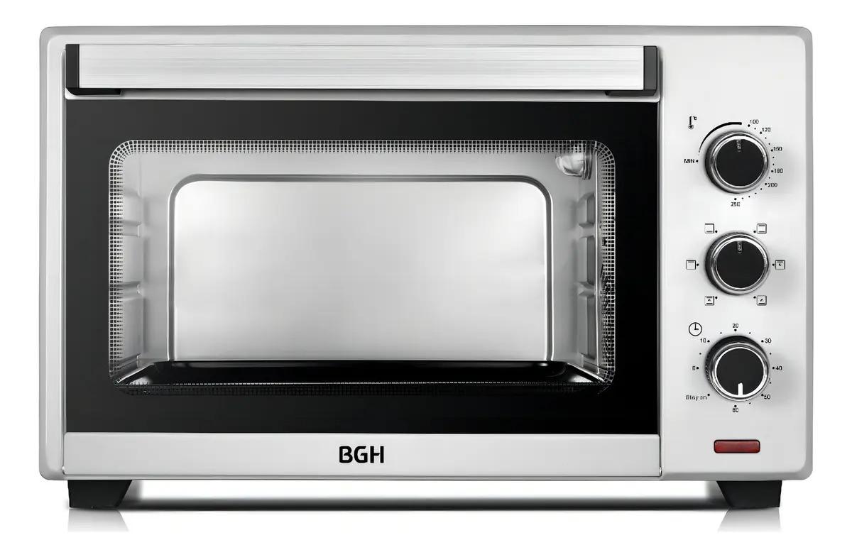 Horno Eléctrico Bgh De 35 Litros Con 3 Niveles De Cocción Gris