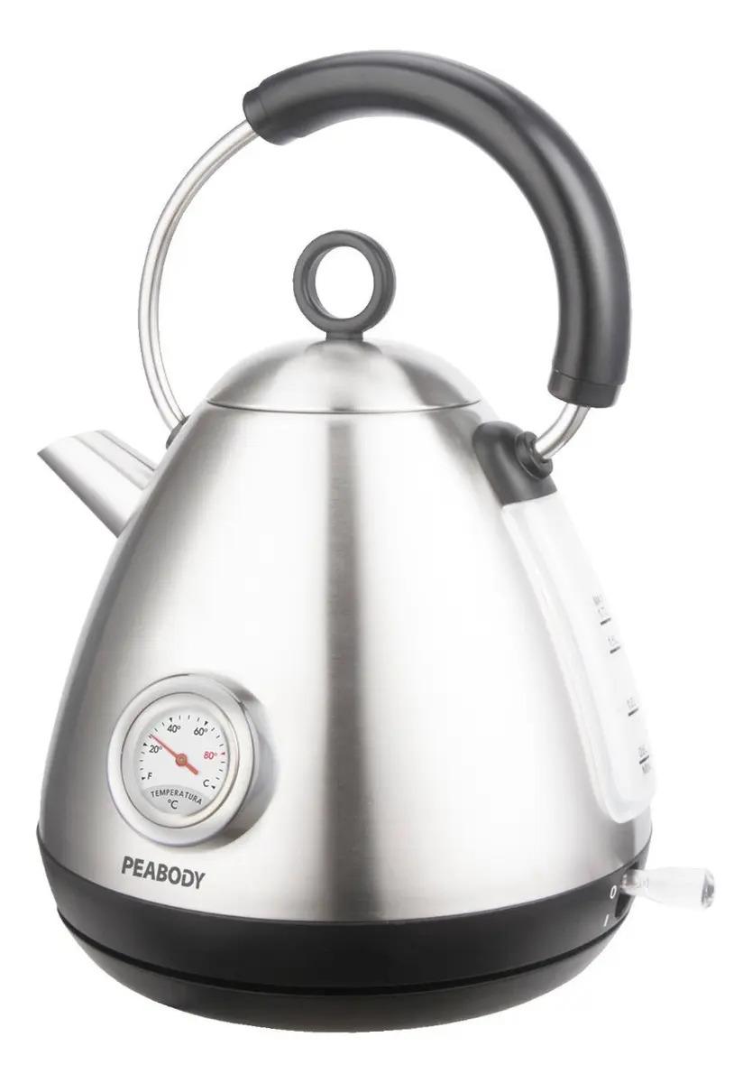Pava Eléctrica Vintage Peabody Pe-kv8215s Indicador De Temp. Silver