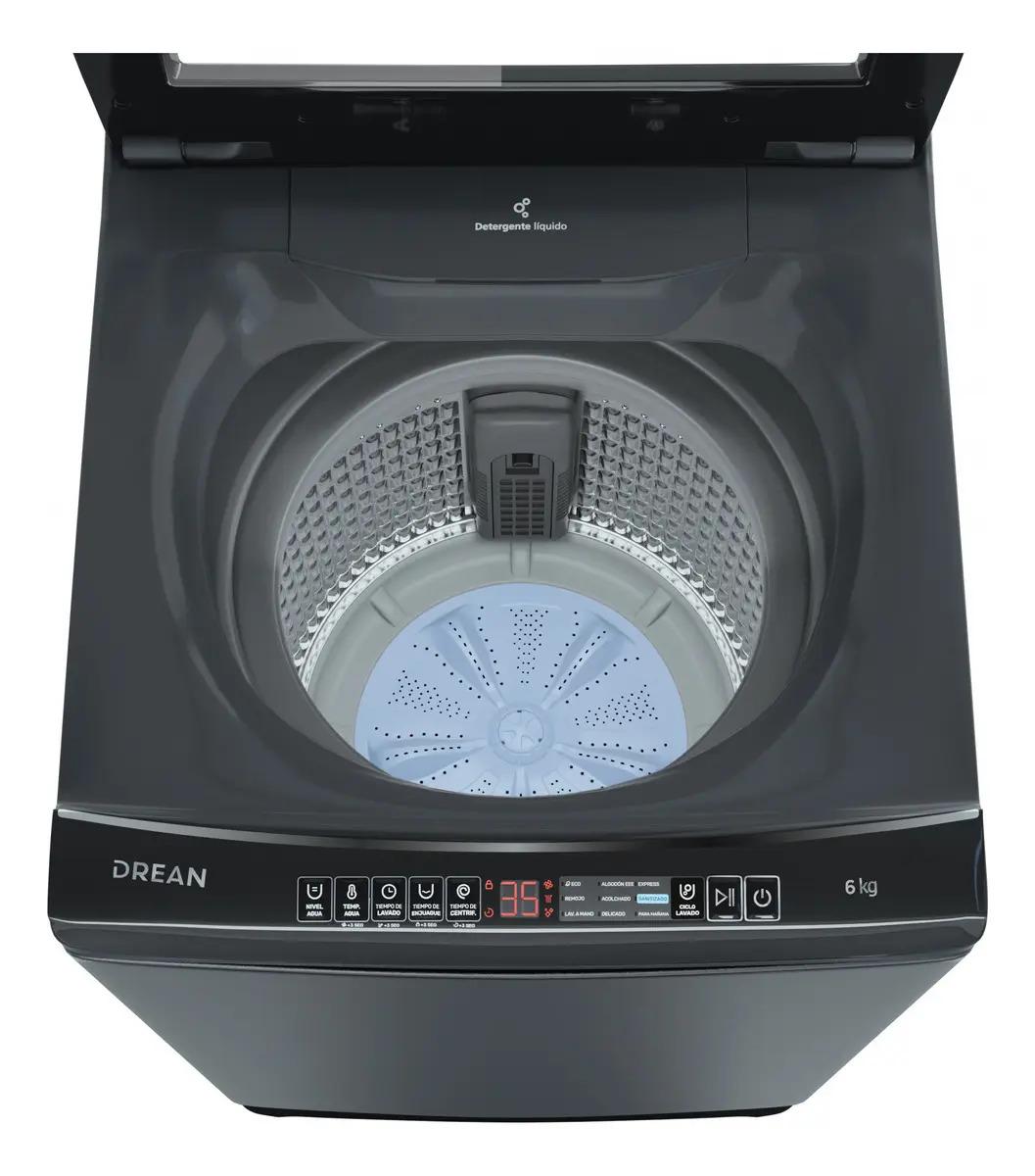 Lavarropas Carga Superior 6 Kg Gris Drean Lpdr0665iLG