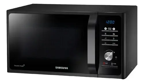 Microondas Samsung MG23F3K3TAK 23L Grill Interior Cerámico Negro