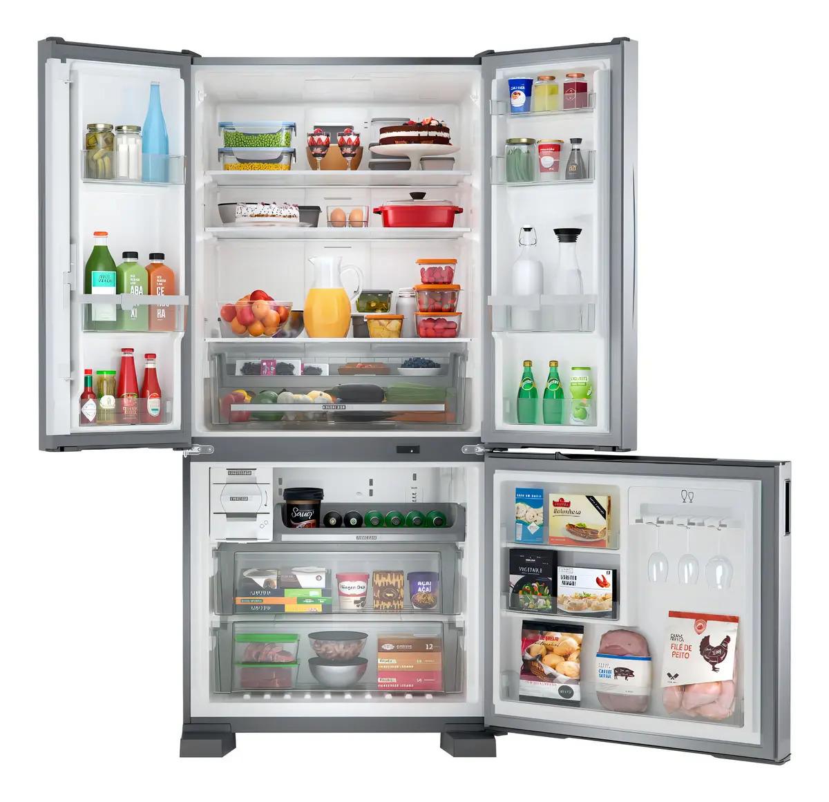 Heladera Whirlpool No Frost 554l Wro85bk Inoxidable