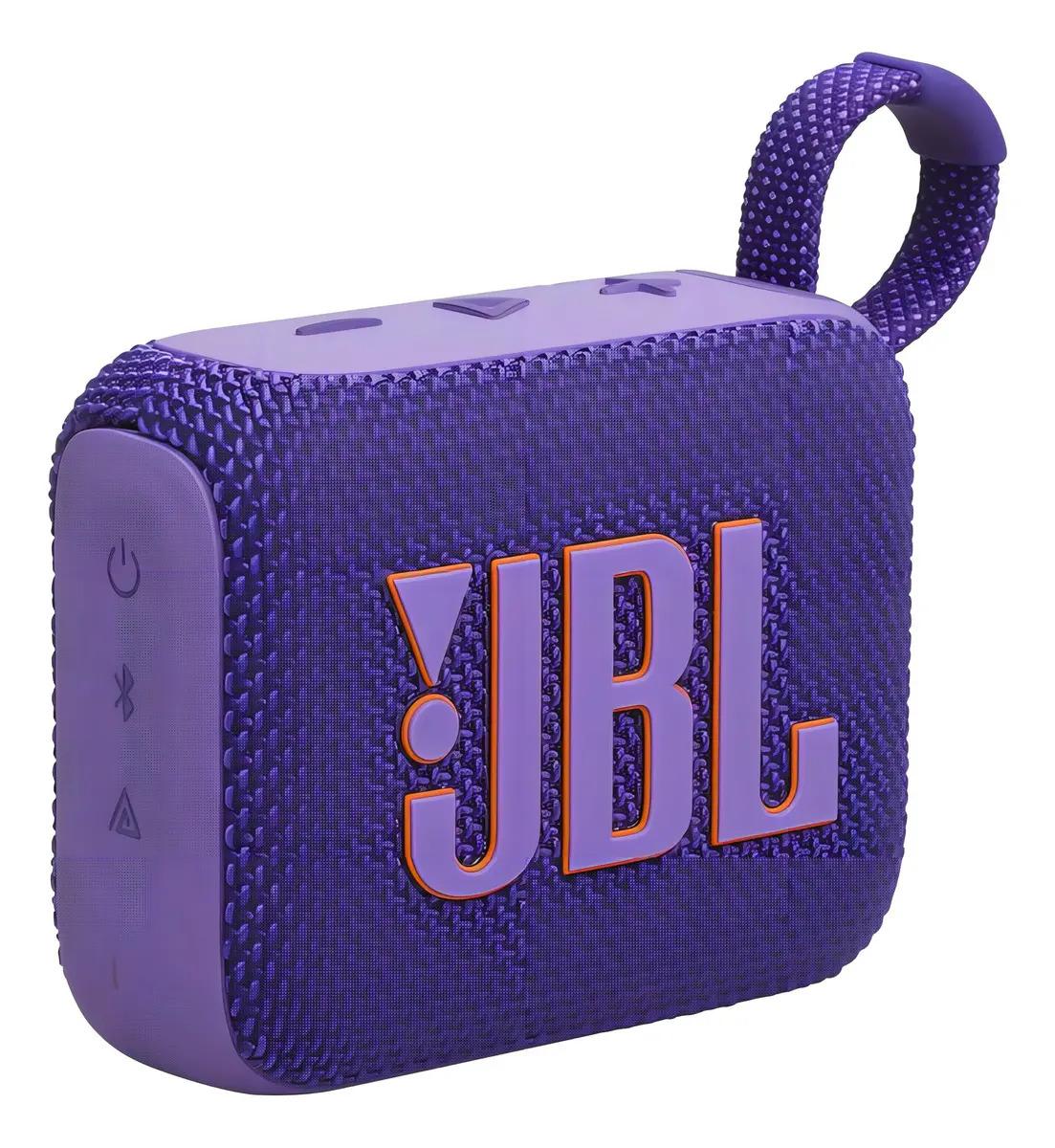 Parlante Jbl Go Jbl Go 4 Go4 Portátil Con Bluetooth Waterpro Color Violeta Oscuro