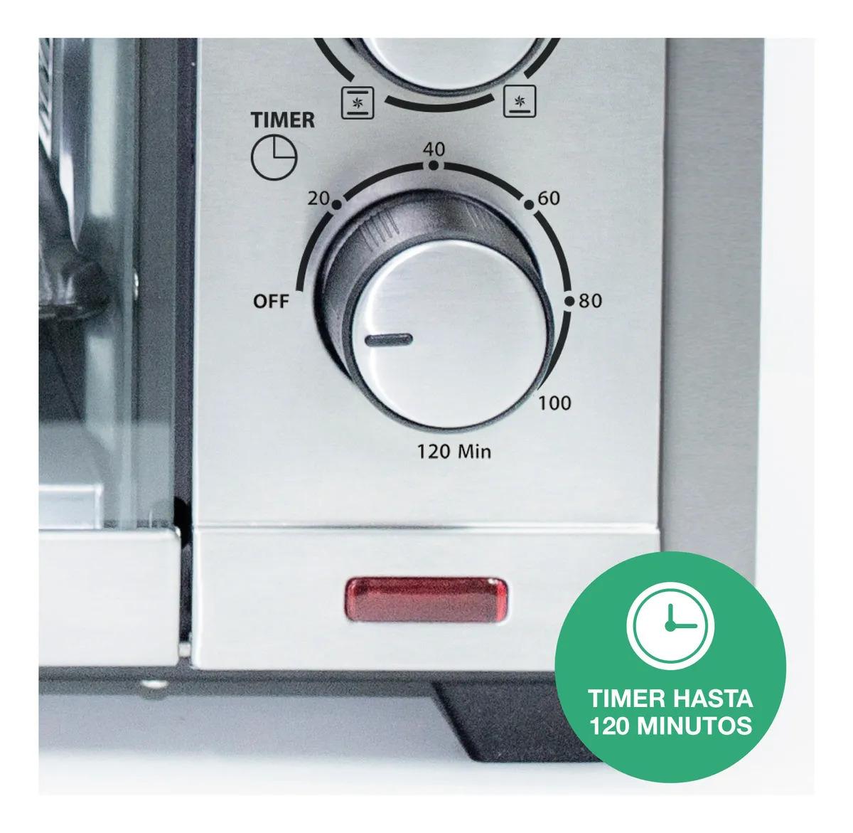 Horno Eléctrico Convector Peabody Pe-he55s 54 L 2200 W Silver