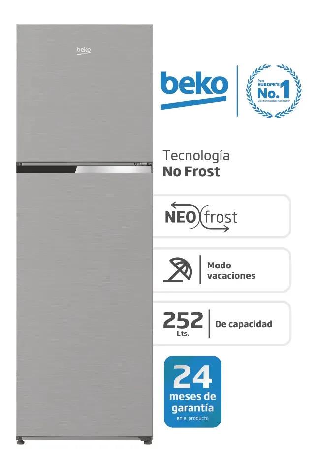 Heladera Beko No Frost 252l Inoxidable