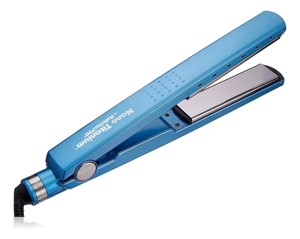 Planchita de pelo BaBylissPRO Nano Titanium Iónica Digital BABNT2091T azul