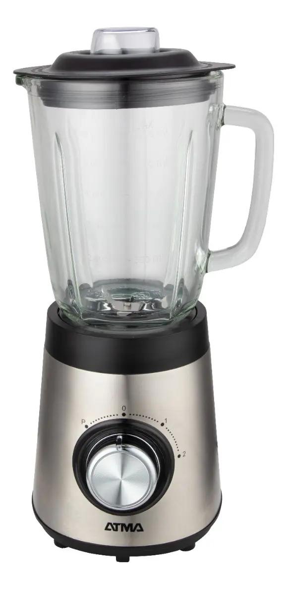 Licuadora De Vaso Atma Pro Li8450ap 500w Jarra Vidrio Inox Plateado