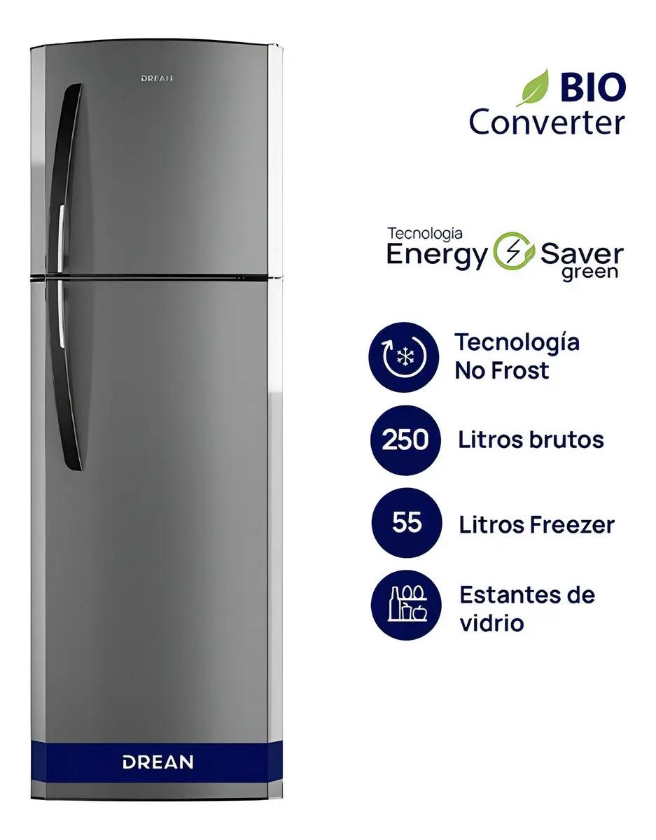 Heladera No Frost Drean Rda250fvrt 250lts Acero