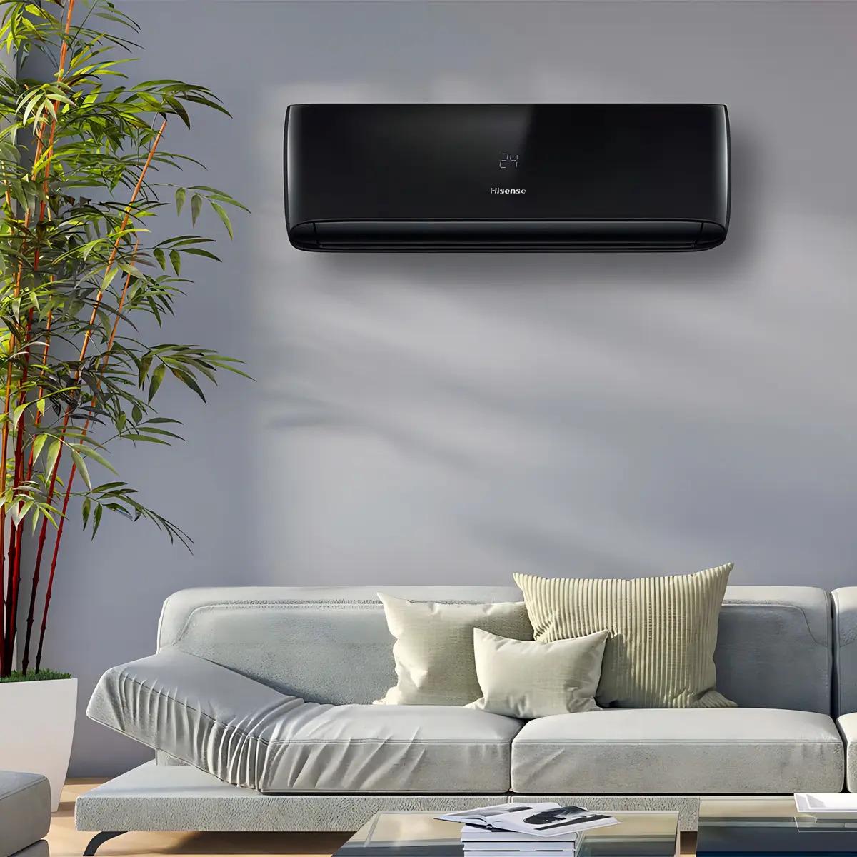 Aire Acondicionado Split Inverter Frío Calor Hisense 2838 Frigorías Negro