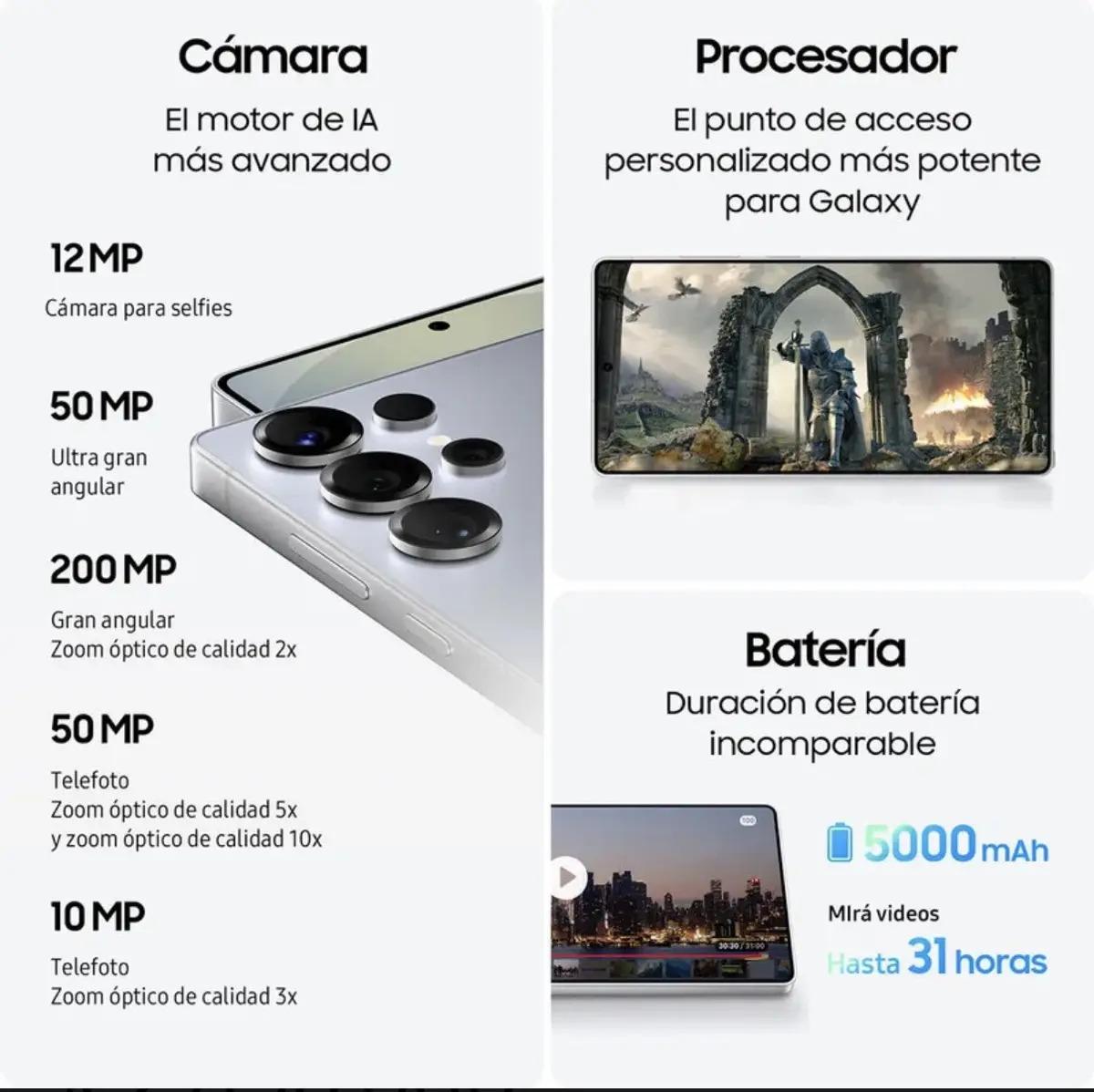 Samsung Galaxy S25 Ultra 512gb Titanium. Negro