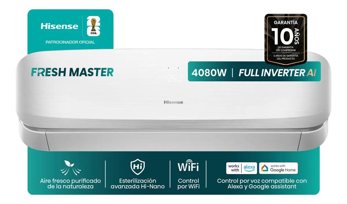 Aire Acondicionado Split Inverter Frío/calor Hisense 3509 Frigorias Fresh Master