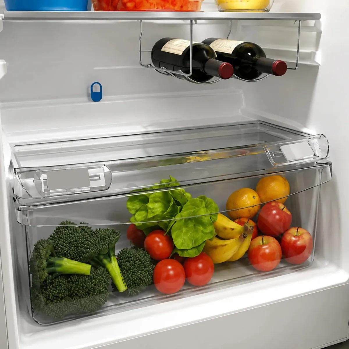 Heladera Con Freezer Bambi 2f1800 Color Plateado