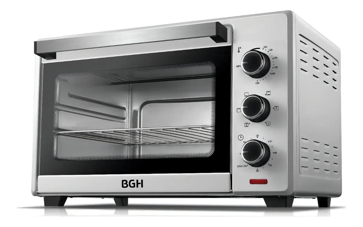 Horno Eléctrico Bgh De 35 Litros Con 3 Niveles De Cocción Gris