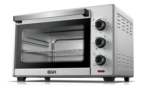 Horno Eléctrico BGH 35 Litros con 3 Niveles de Cocción Gris