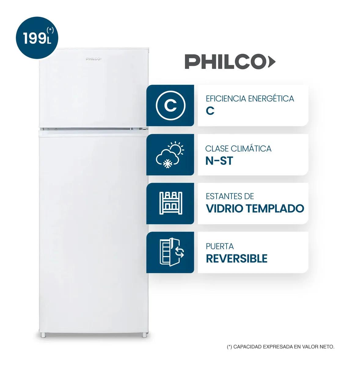 Heladera con Freezer Philco NPHCT225B 199L Blanco