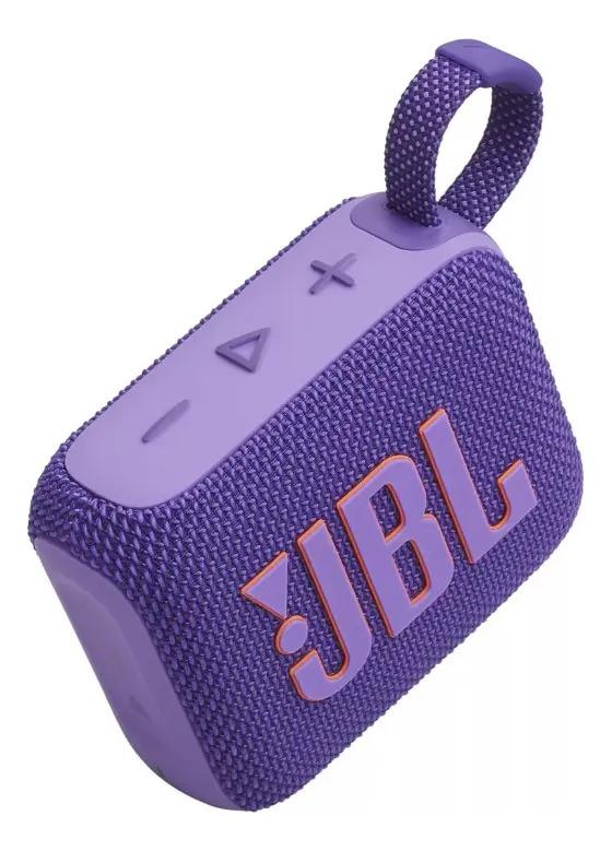 Parlante Jbl Go Jbl Go 4 Go4 Portátil Con Bluetooth Waterpro Color Violeta Oscuro