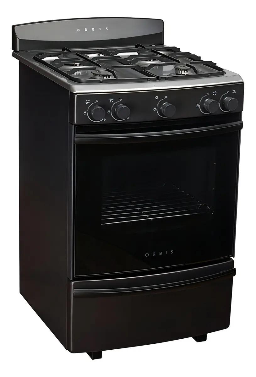 Cocina Orbis 938gp4 Acero Inox Grafito Multigas 55cm
