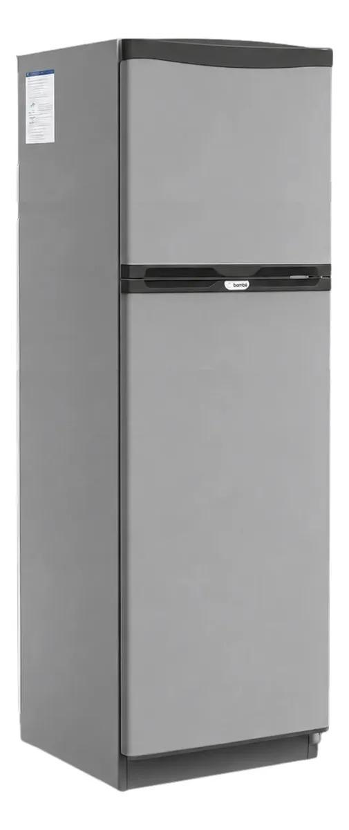 Heladera Con Freezer Bambi 2f1800 Color Plateado